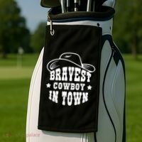 Bravest Cowboy In Town Golf Towel thumb 2