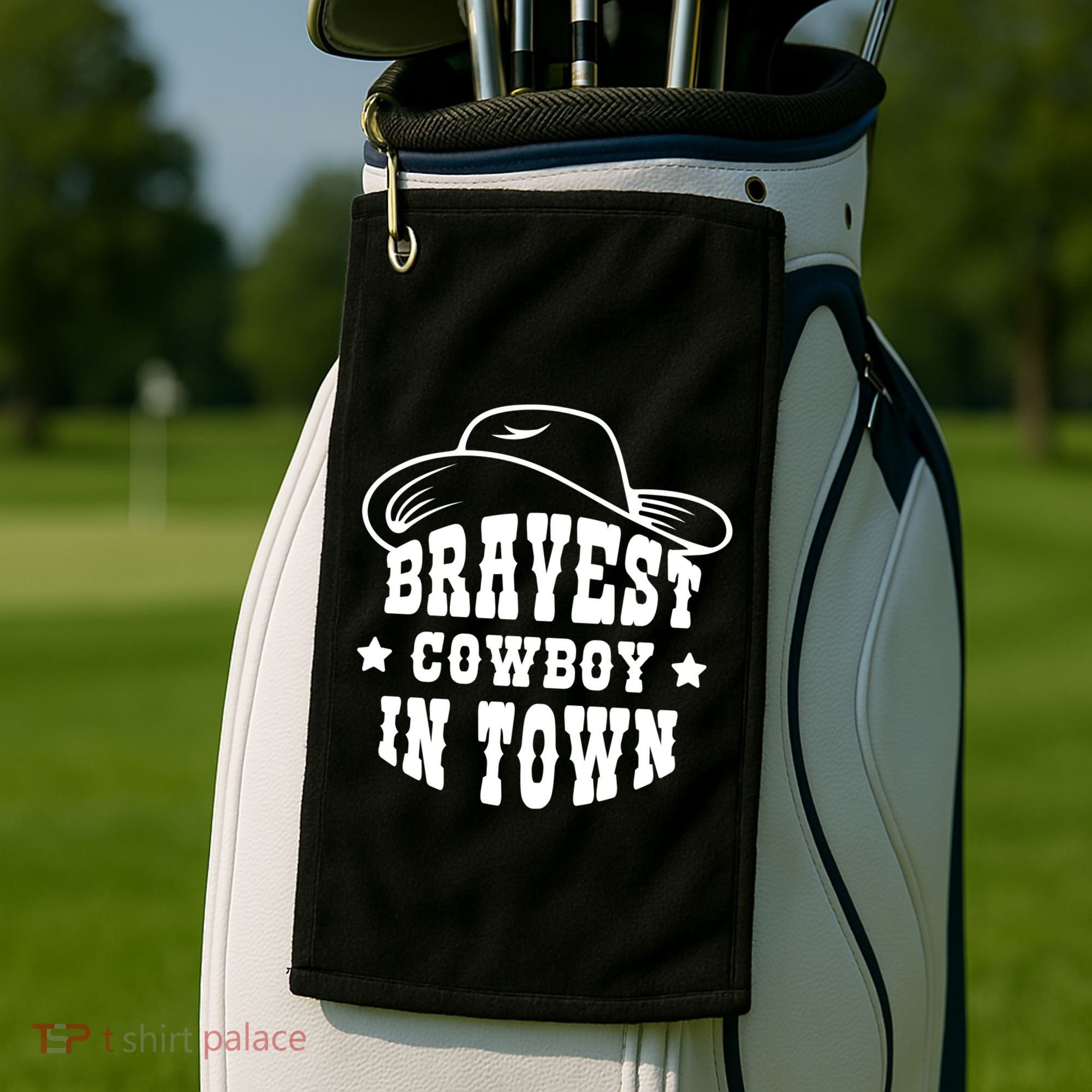 Bravest Cowboy In Town Golf Towel