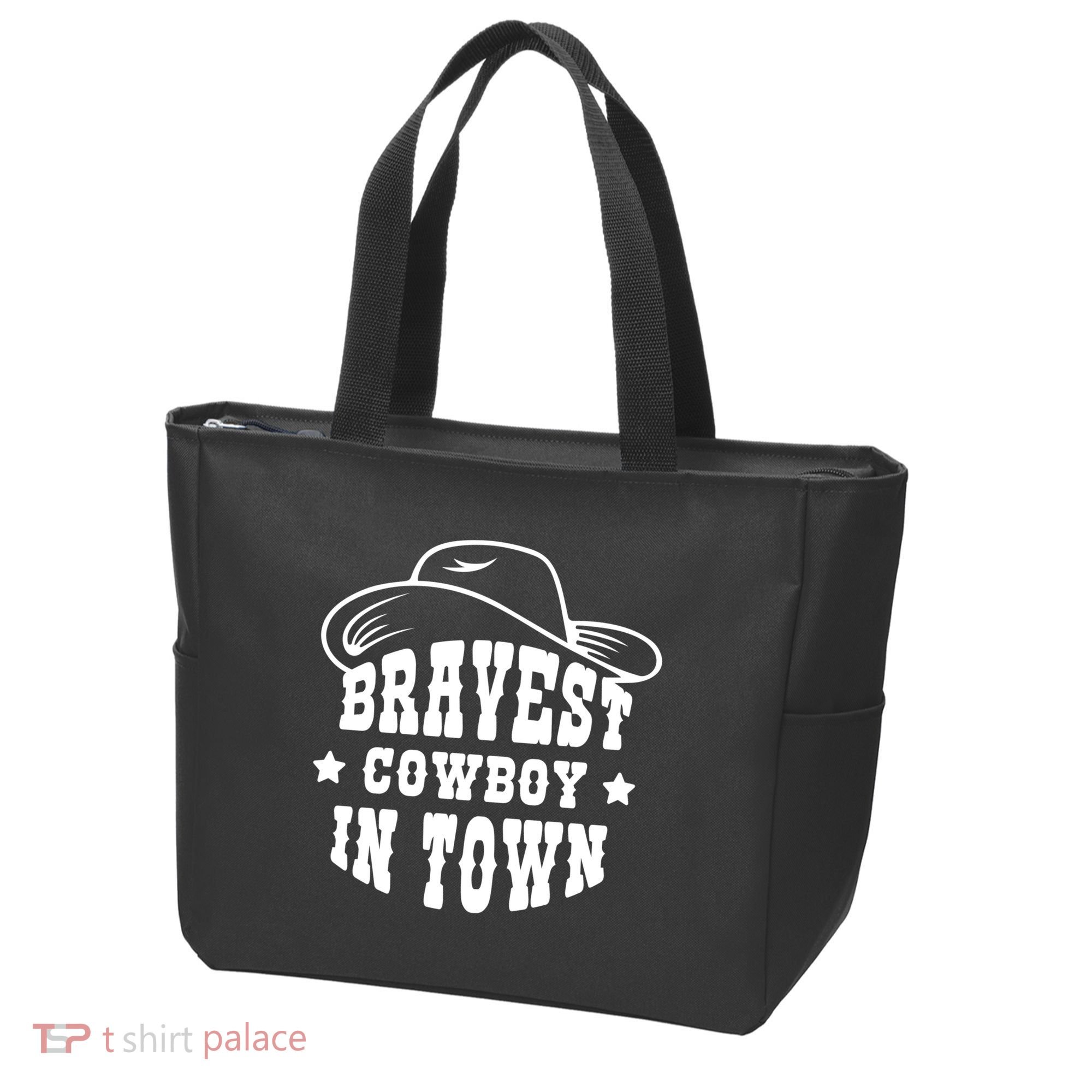 Bravest Cowboy In Town Tote Bag