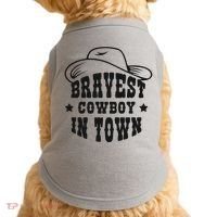 Bravest Cowboy In Town Doggie Tank thumb 0