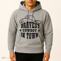Bravest Cowboy In Town Hoodie thumb 2