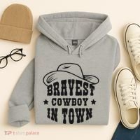 Bravest Cowboy In Town Hoodie thumb 4