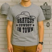 Bravest Cowboy In Town T-Shirt thumb 6