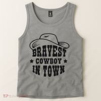 Bravest Cowboy In Town Tank Top thumb 2