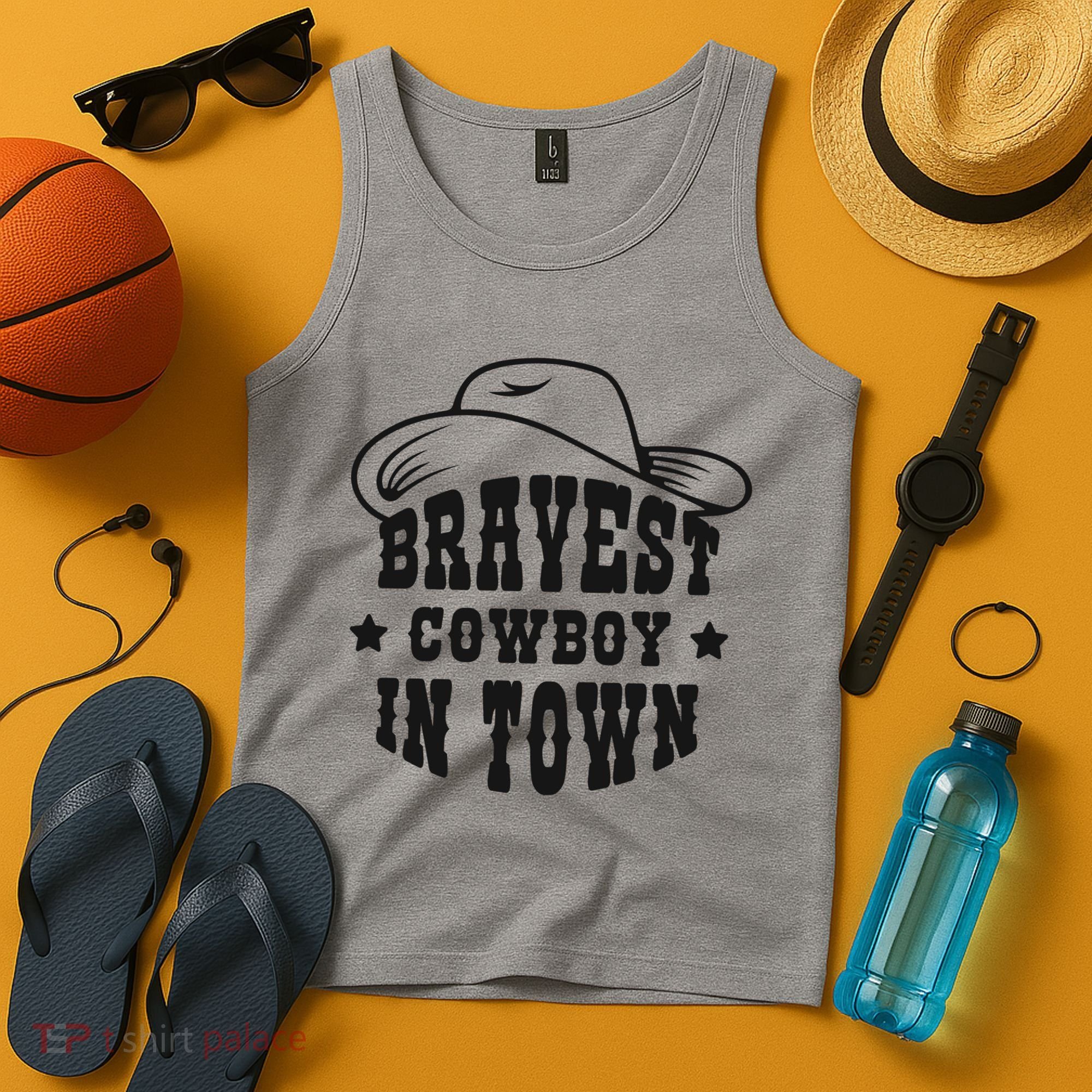 Bravest Cowboy In Town Tank Top