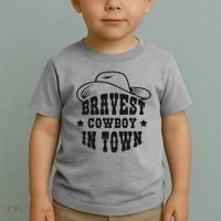 Bravest Cowboy In Town Toddler T-Shirt thumb 2
