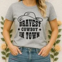 Bravest Cowboy In Town Women's T-Shirt thumb 2