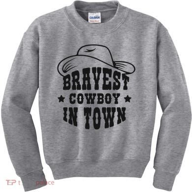 Bravest Cowboy In Town Kids Sweatshirt