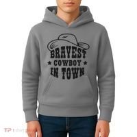 Bravest Cowboy In Town Kids Hoodie thumb 4