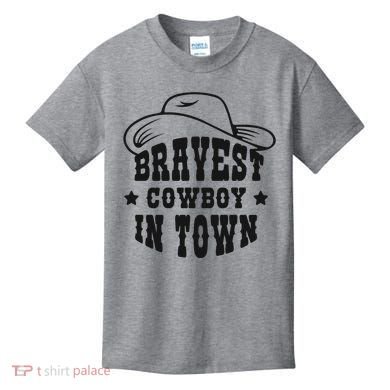 Bravest Cowboy In Town Kids T-Shirt