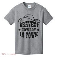 Bravest Cowboy In Town Kids T-Shirt thumb 0