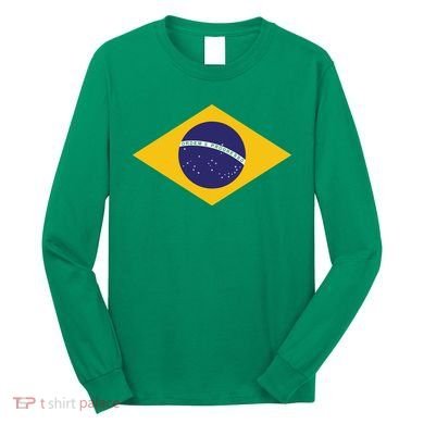 Brazil National Flag Long Sleeve Shirt