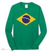 Brazil National Flag Long Sleeve Shirt thumb 0