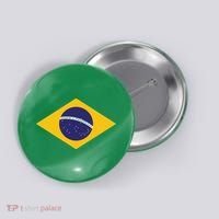 Brazil National Flag Button thumb 0