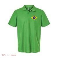 Brazil National Flag Polo thumb 0