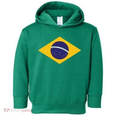 Brazil National Flag Toddler Hoodie