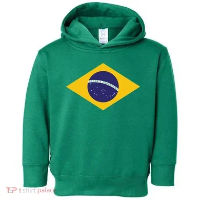 Brazil National Flag Toddler Hoodie