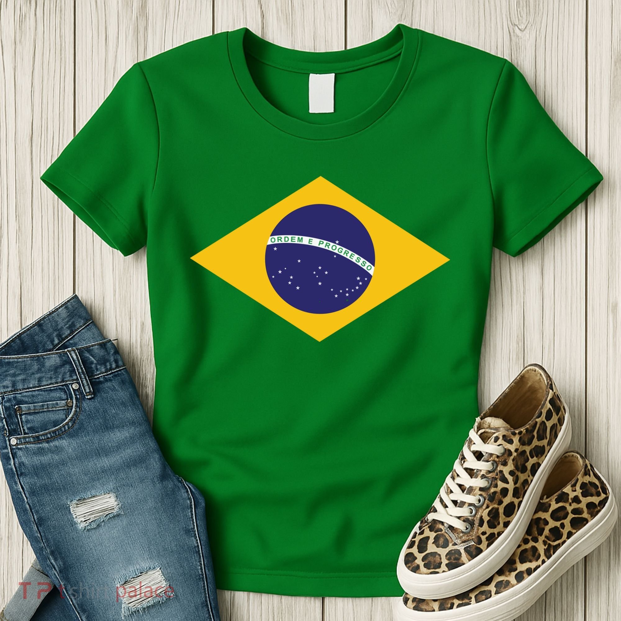 Brazil National Flag Women's T-Shirt