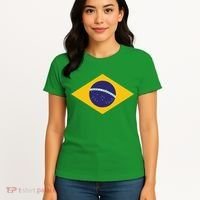 Brazil National Flag Women's T-Shirt thumb 4