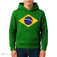 Brazil National Flag Kids Hoodie thumb 4
