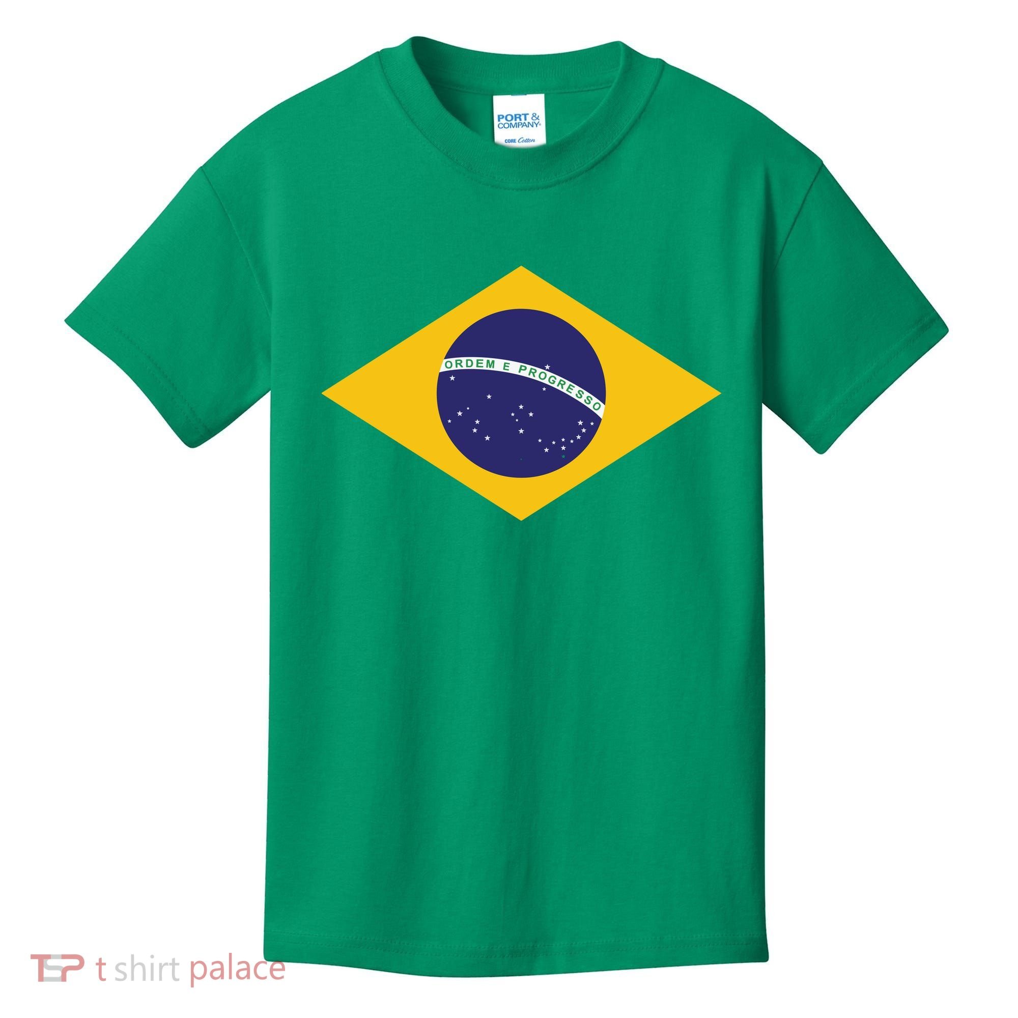 Brazil National Flag Kids T-Shirt