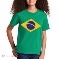 Brazil National Flag Kids T-Shirt thumb 2