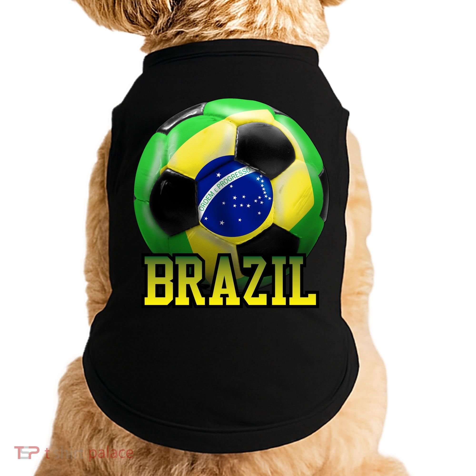 Brazil Soccer Logo Doggie Tank