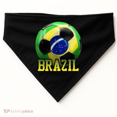 Brazil Soccer Logo USA-Made Doggie Bandana