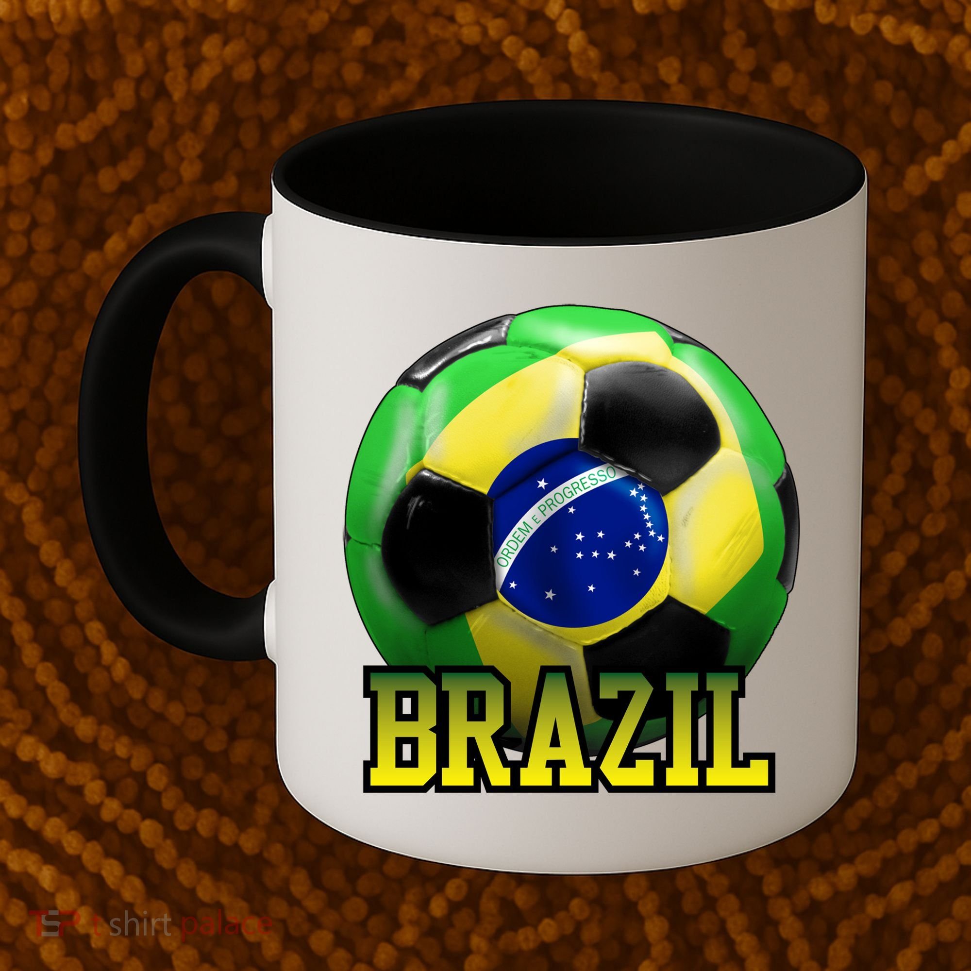 Brazil Soccer Logo Coffee Mug