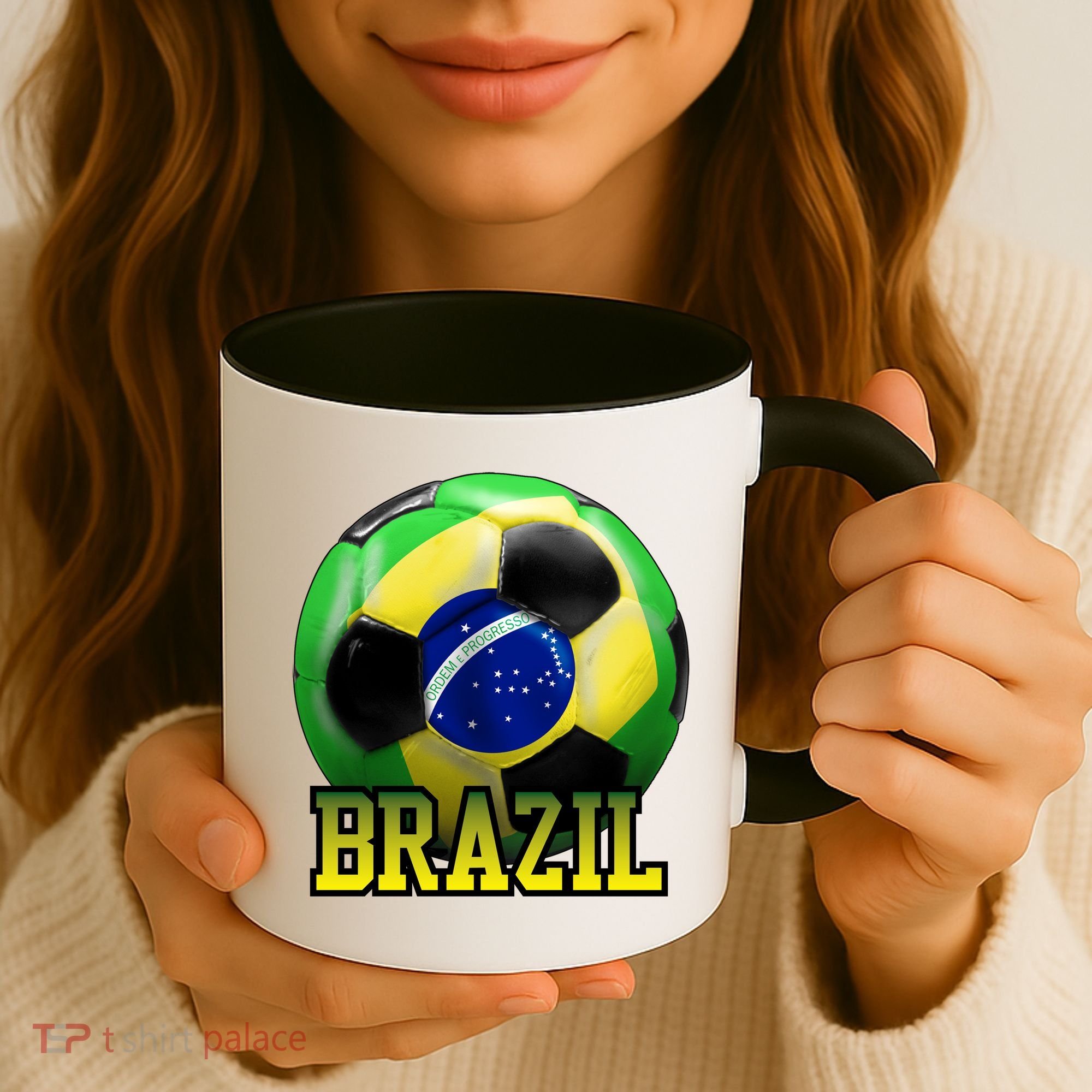 Brazil Soccer Logo Coffee Mug