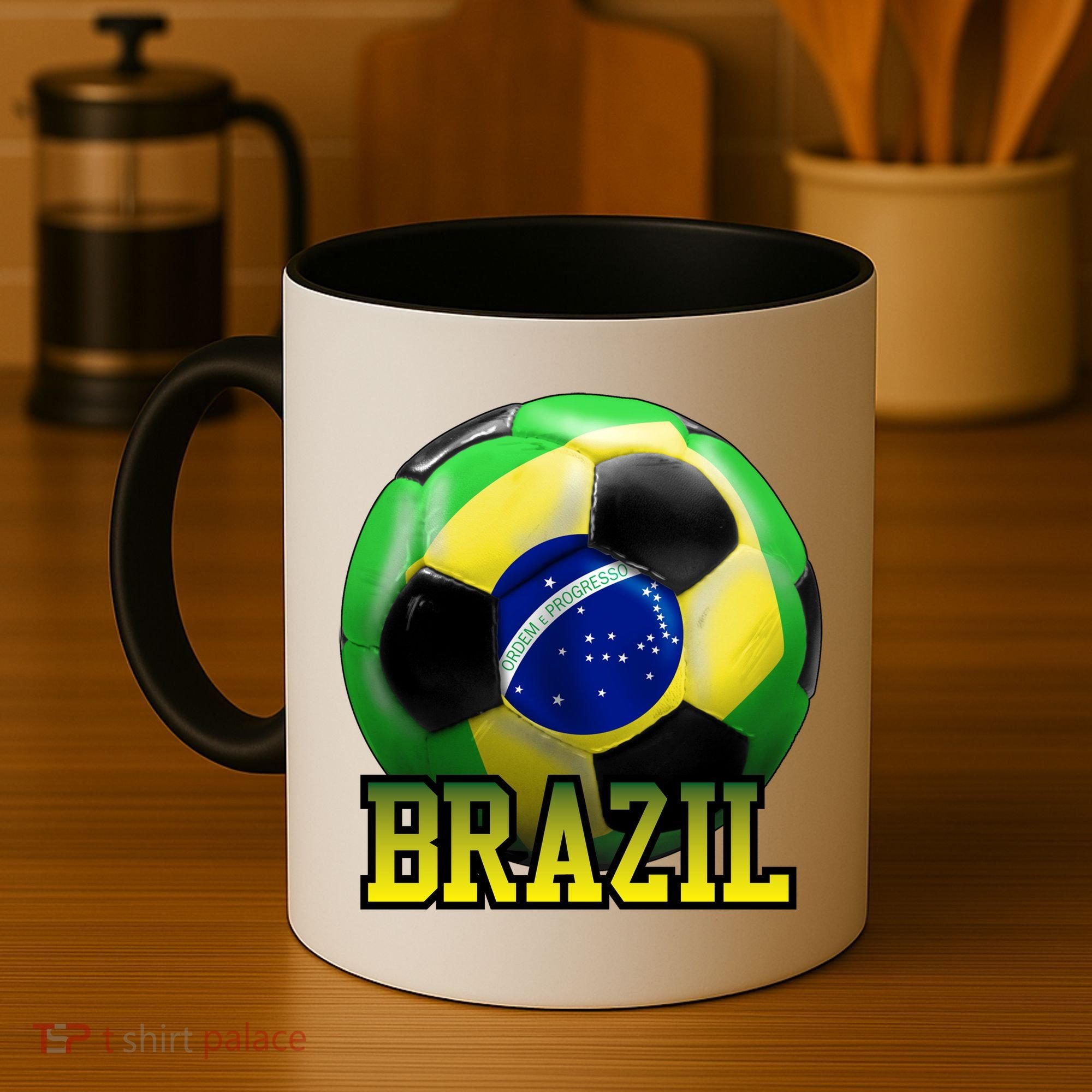 Brazil Soccer Logo Coffee Mug