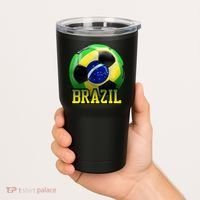 Brazil Soccer Logo Tumbler thumb 2