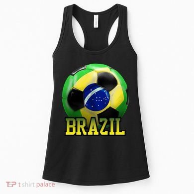 Brazil Soccer Logo Women's Tank Top
