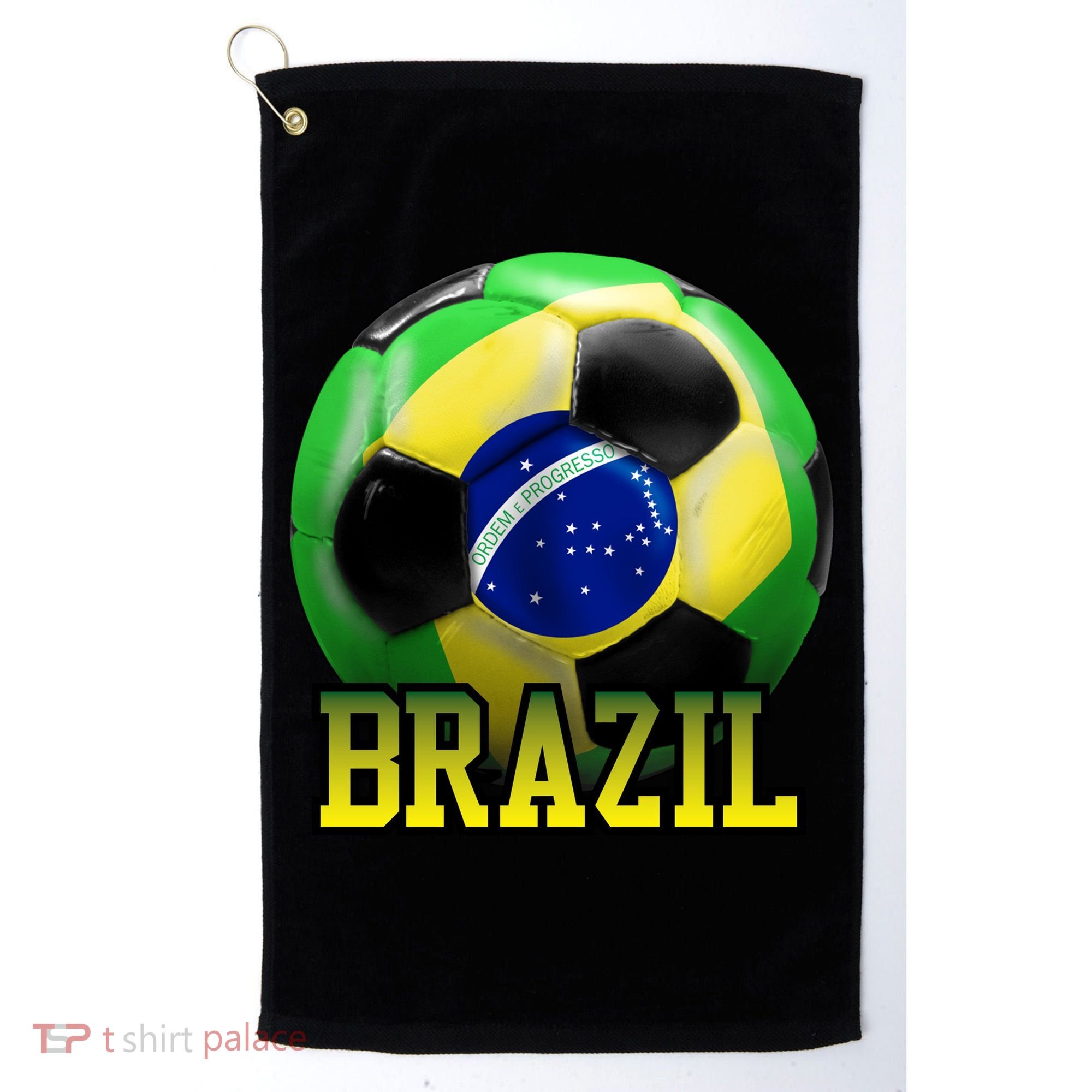 Brazil Soccer Logo Golf Towel