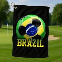 Brazil Soccer Logo Golf Towel thumb 1