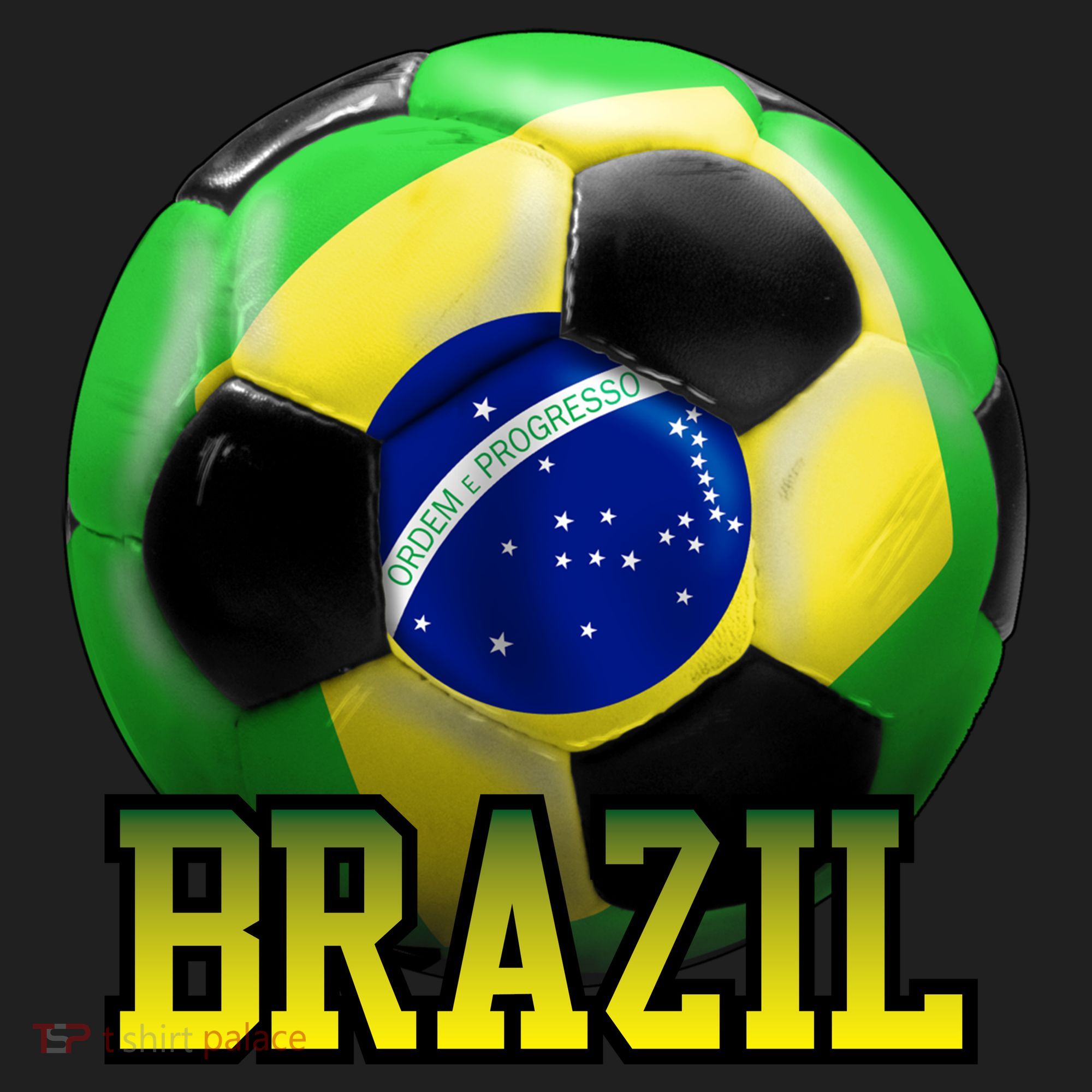 Brazil Soccer Logo Golf Towel