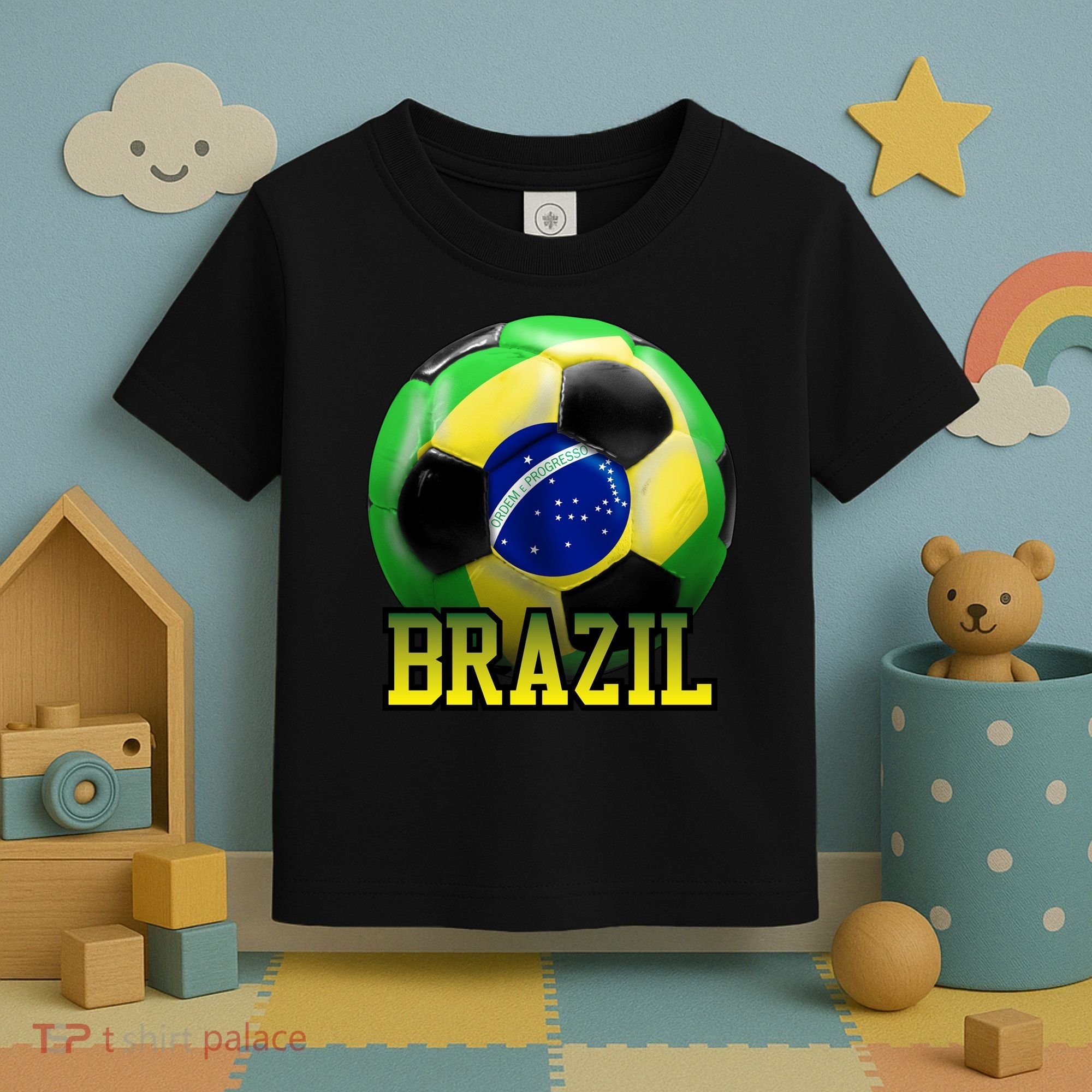 Brazil Soccer Logo Toddler T-Shirt