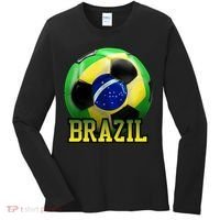 Brazil Soccer Logo Women's Long Sleeve Shirt thumb 0