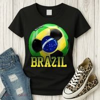 Brazil Soccer Logo Women's T-Shirt thumb 3