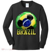 Brazil Soccer Logo Kids Long Sleeve Shirt thumb 0