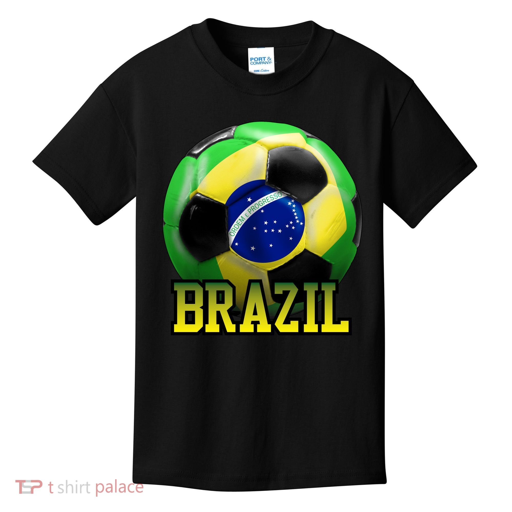 Brazil Soccer Logo Kids T-Shirt