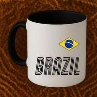 Brazil Soccer Team Jersey Flag Coffee Mug thumb 2