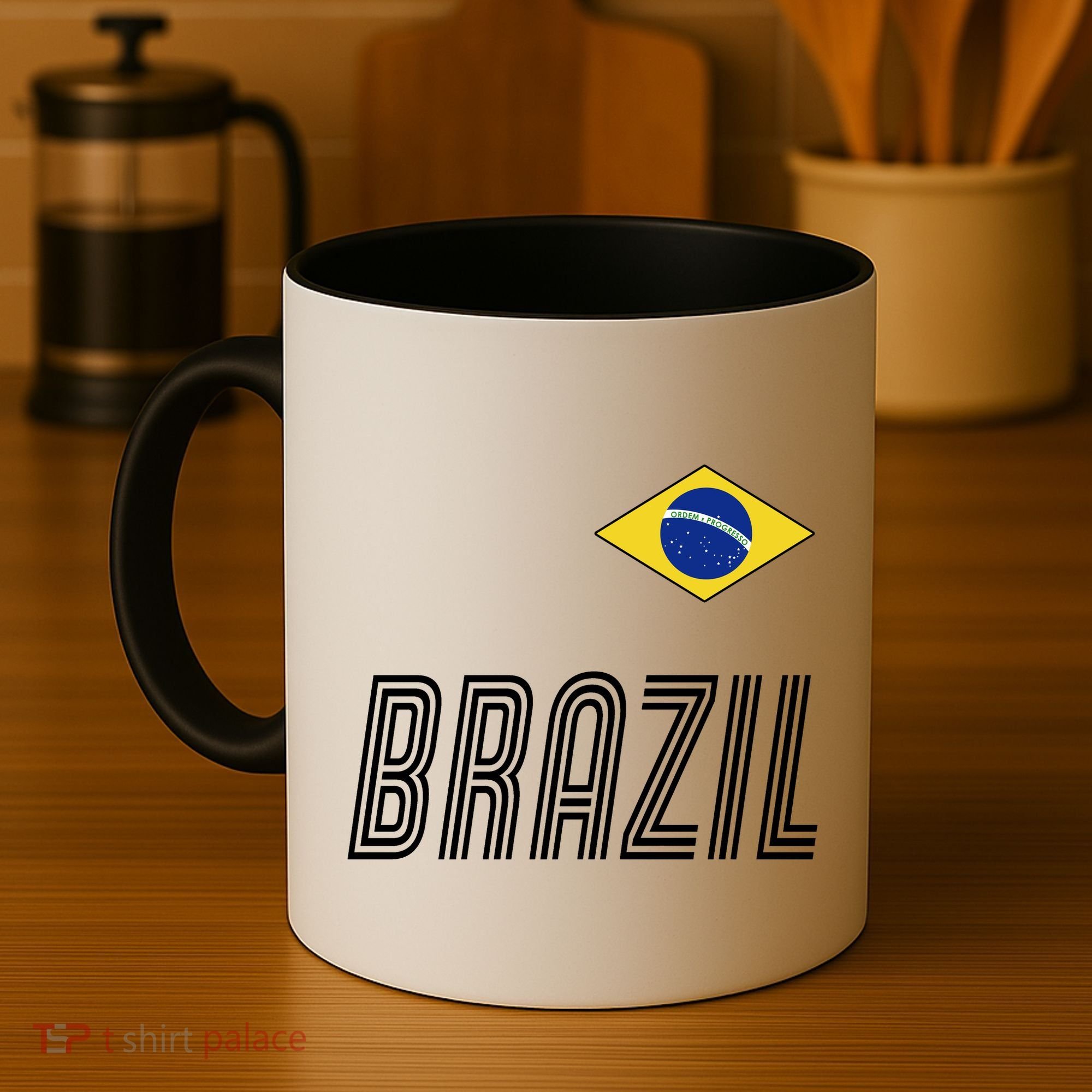 Brazil Soccer Team Jersey Flag Coffee Mug