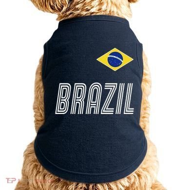 Brazil Soccer Team Jersey Flag Doggie Tank