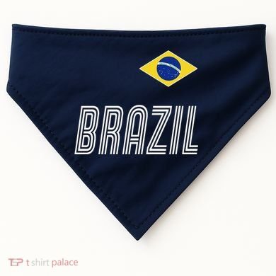 Brazil Soccer Team Jersey Flag USA-Made Doggie Bandana