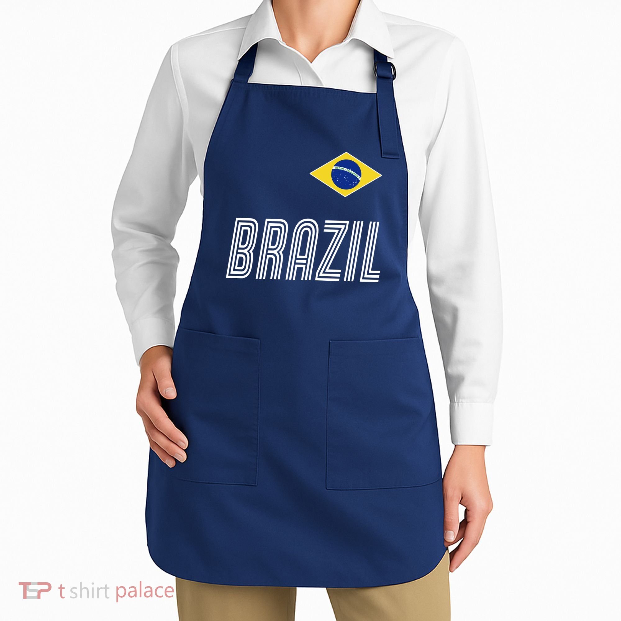 Brazil Soccer Team Jersey Flag Apron