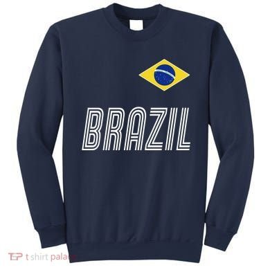 Brazil Soccer Team Jersey Flag Sweatshirt