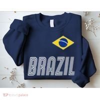 Brazil Soccer Team Jersey Flag Sweatshirt thumb 2