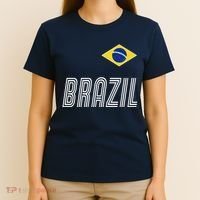 Brazil Soccer Team Jersey Flag T-Shirt thumb 4