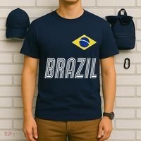 Brazil Soccer Team Jersey Flag T-Shirt thumb 6